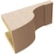 Ekena Millwork 5"W x 10"D x 5"H Wide Del Monte Rough Cedar Woodgrain TimberThane Corbel, Primed Tan CORUR05X10X05DELRCPR - alternate 6